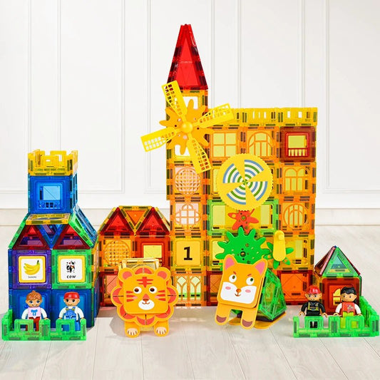 Blocs de Construction Magnétiques – Jeu Éducatif inspiration Montessori - jouetsbebe.com