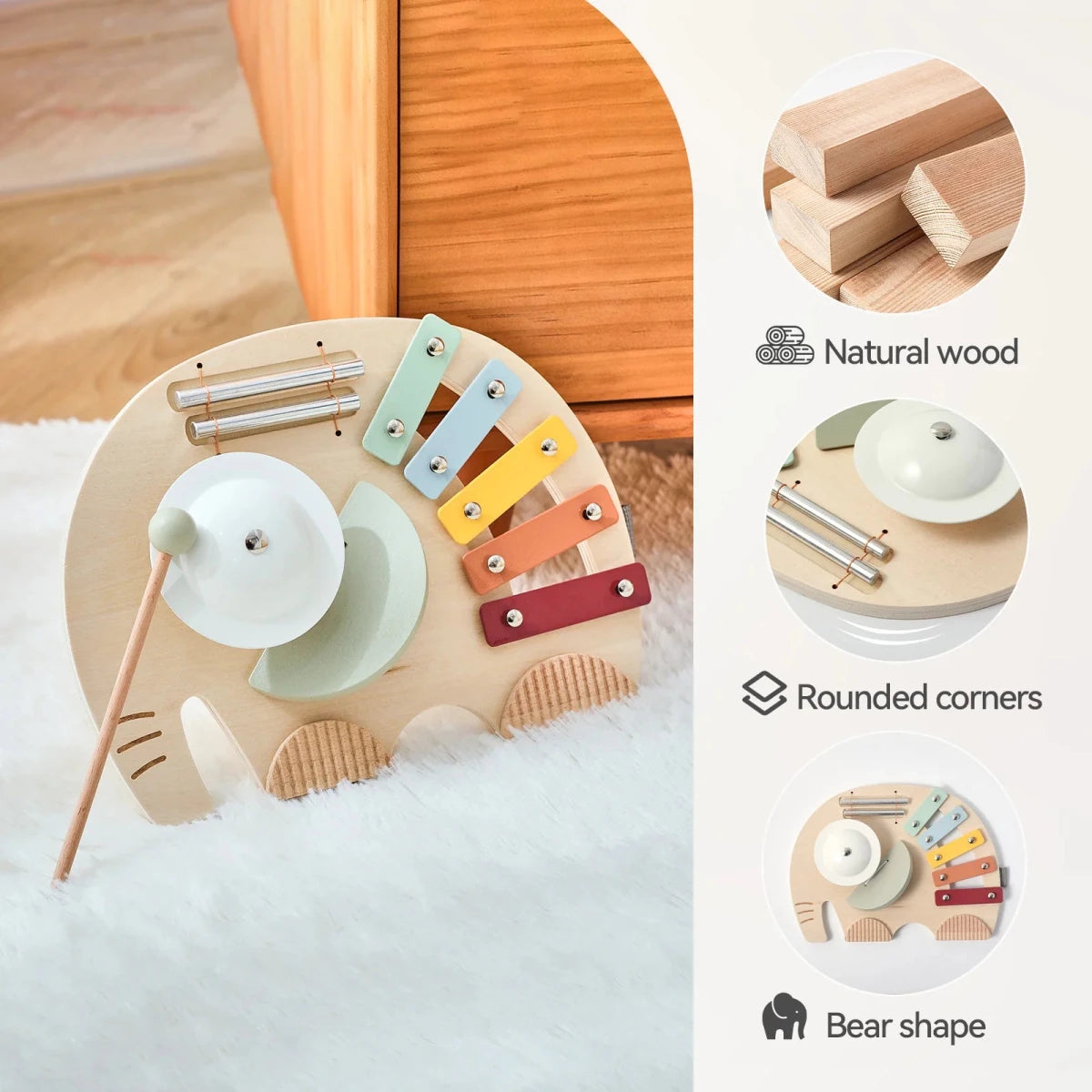 Instrument Musical Montessori 5 en 1 - jouetsbebe.com