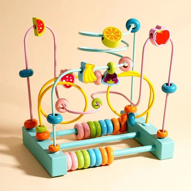 🐻 Jouet Éducatif en Bois – Blocs et Perles d’Assemblage Montessori (1 - 3 ans) - jouetsbebe.com