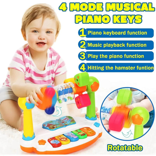 🎹 Piano Musical Rotatif pour Enfants – Lumières et Sons Éducatifs - jouetsbebe.com