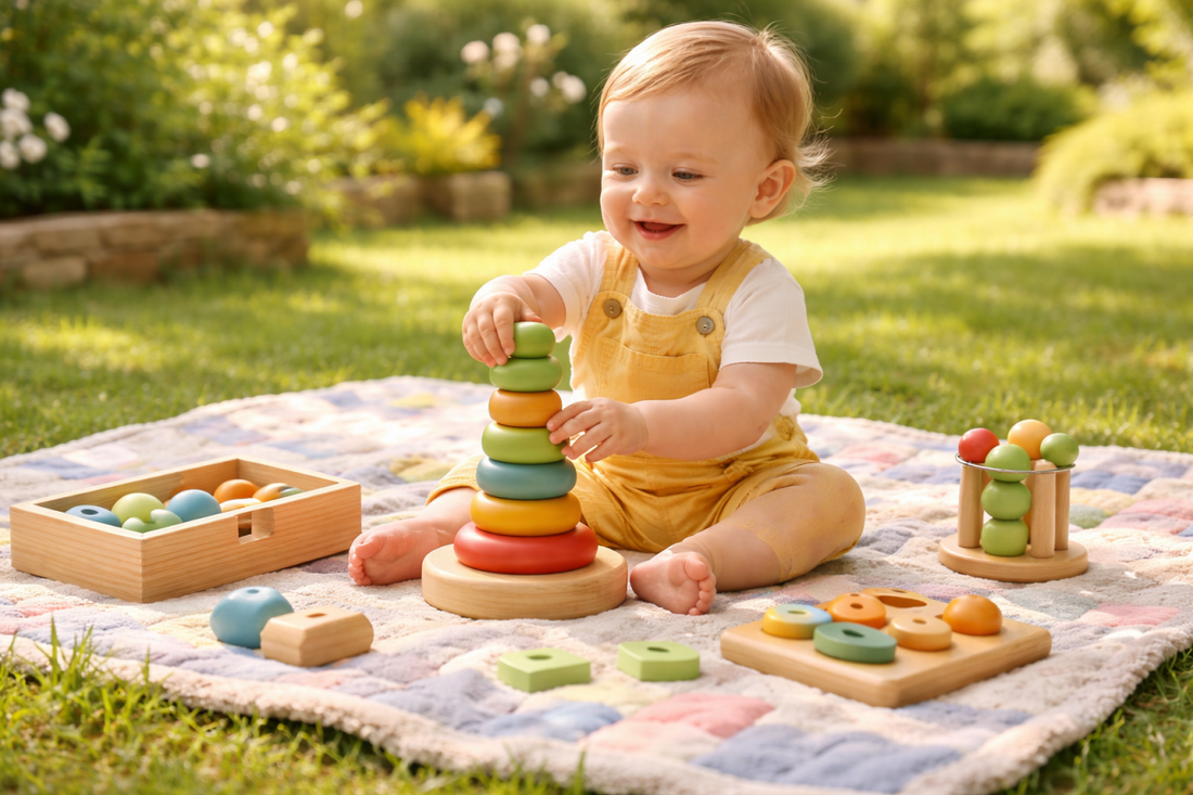 Jeux Montessori 1 an : quels jeux proposer pour développer motricité et autonomie ? - jouetsbebe.com