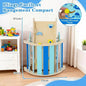 8-in-1 Folding Baby Climbing Frame, Wooden Montessori Astronaut-Themed Climbing Kit, Jungle Gym, Blue - jouetsbebe.com