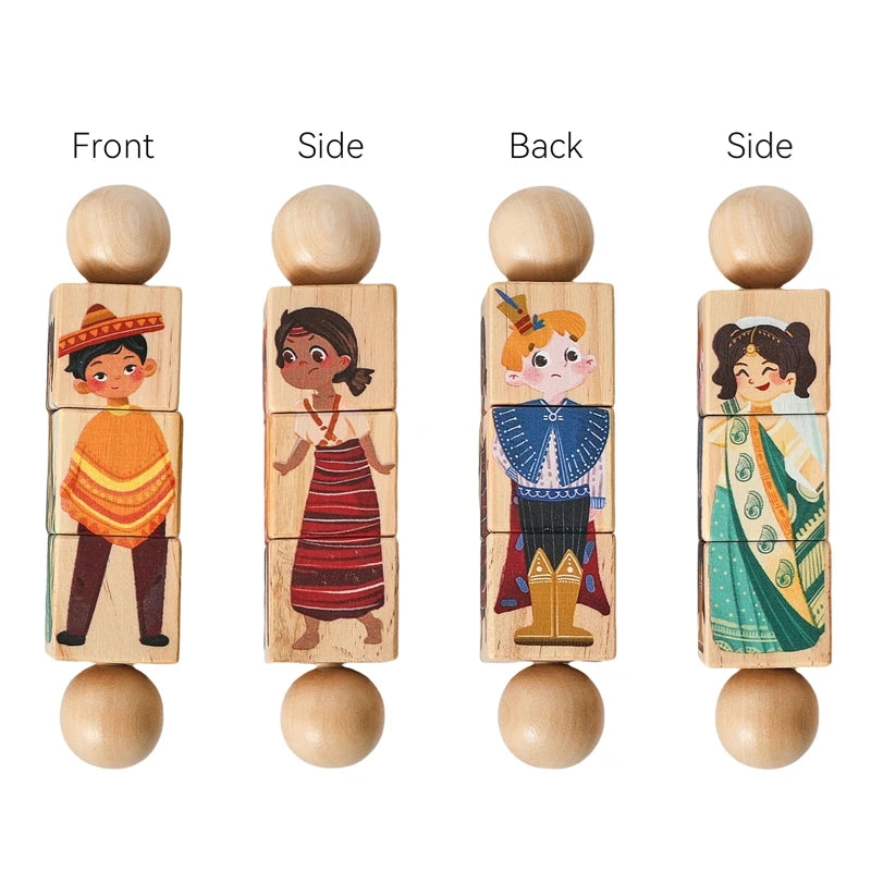 Hochet Dentition Bébé en Bois & Silicone | Éveil
