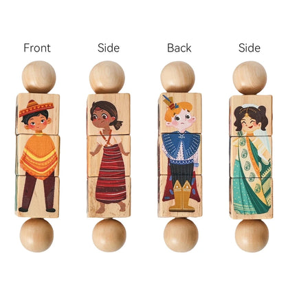 Hochet Dentition Bébé en Bois & Silicone | Éveil