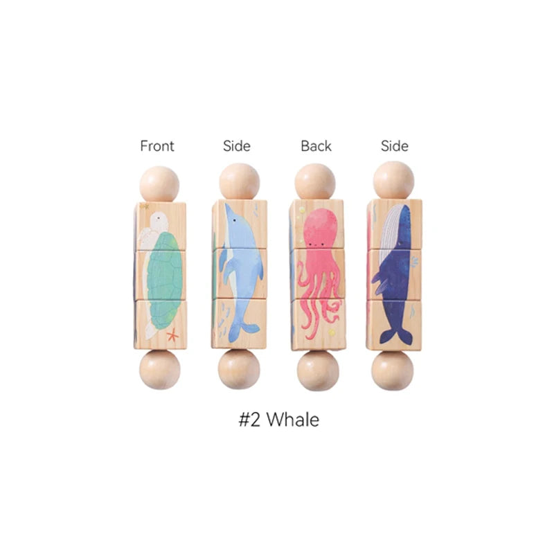 Hochet Dentition Bébé en Bois & Silicone | Éveil