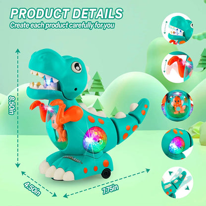 Dinosaure Interactif – Lumières LED, Musique et Détection d’Obstacles