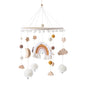 Baby Wooden Crib Mobile Bed Bell Hanging Rattle Toy Newborn Music Box Bed Bell Hanging Toys Holder Bracket Infant Crib Baby Gift