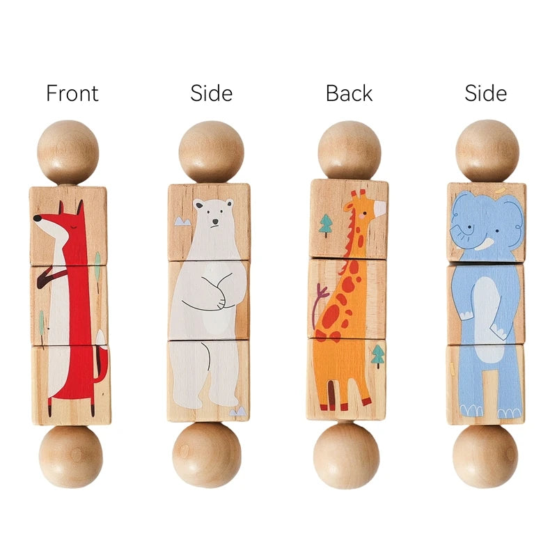 Hochet Dentition Bébé en Bois & Silicone | Éveil