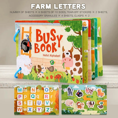 Livre d’Activités Réutilisable Enfant – Cahier Éducatif Animaux et Véhicules