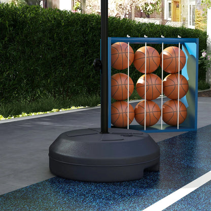 SPORTNOW 2 1 ball basket with adjustable height cm and cm and magnetic darts game