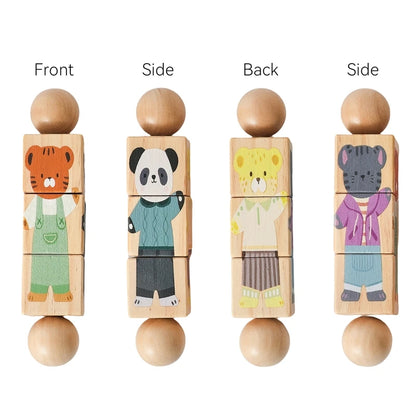 Hochet Dentition Bébé en Bois & Silicone | Éveil