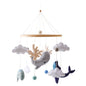 Baby Wooden Crib Mobile Bed Bell Hanging Rattle Toy Newborn Music Box Bed Bell Hanging Toys Holder Bracket Infant Crib Baby Gift