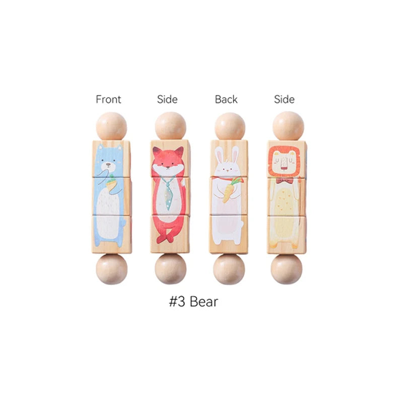 Hochet Dentition Bébé en Bois & Silicone | Éveil