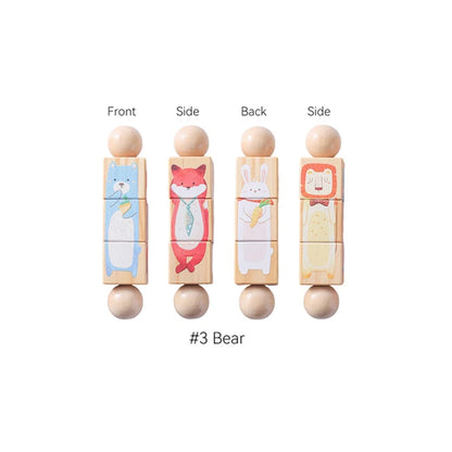 Hochet Dentition Bébé en Bois & Silicone | Éveil