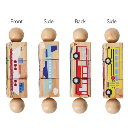 Hochet Dentition Bébé en Bois & Silicone | Éveil