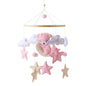 Baby Wooden Crib Mobile Bed Bell Hanging Rattle Toy Newborn Music Box Bed Bell Hanging Toys Holder Bracket Infant Crib Baby Gift