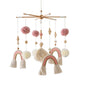 Baby Wooden Crib Mobile Bed Bell Hanging Rattle Toy Newborn Music Box Bed Bell Hanging Toys Holder Bracket Infant Crib Baby Gift