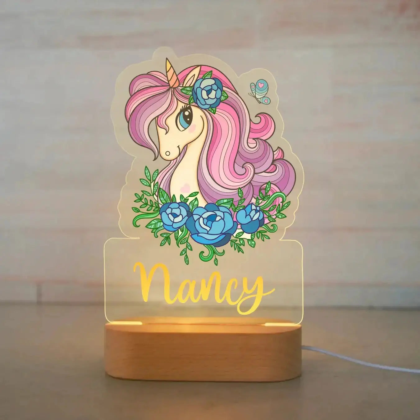 Luz nocturna de animales personalizable 7 colores a elegir 