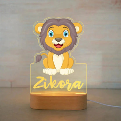 Customizable animal night light 7 colors to choose from 