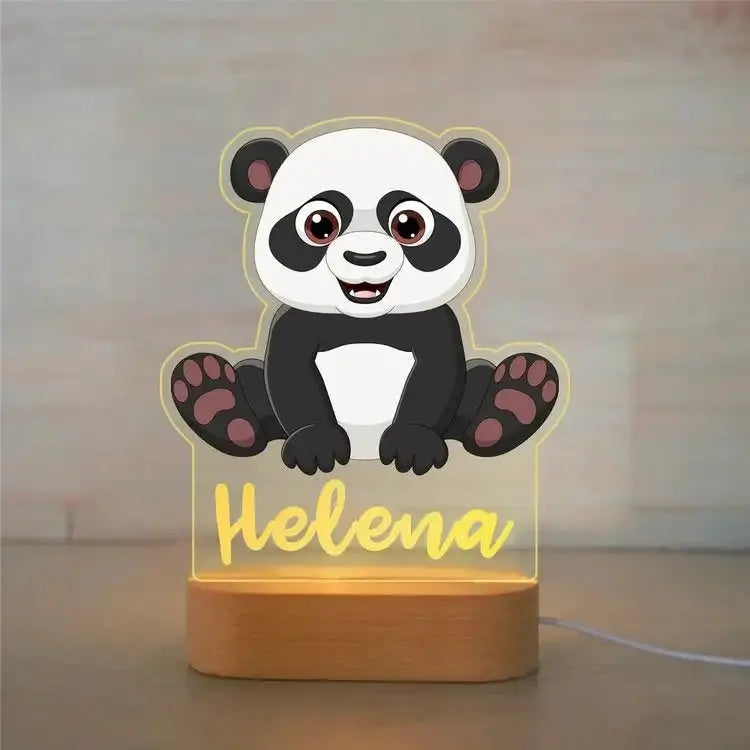 Luz nocturna de animales personalizable 7 colores a elegir 