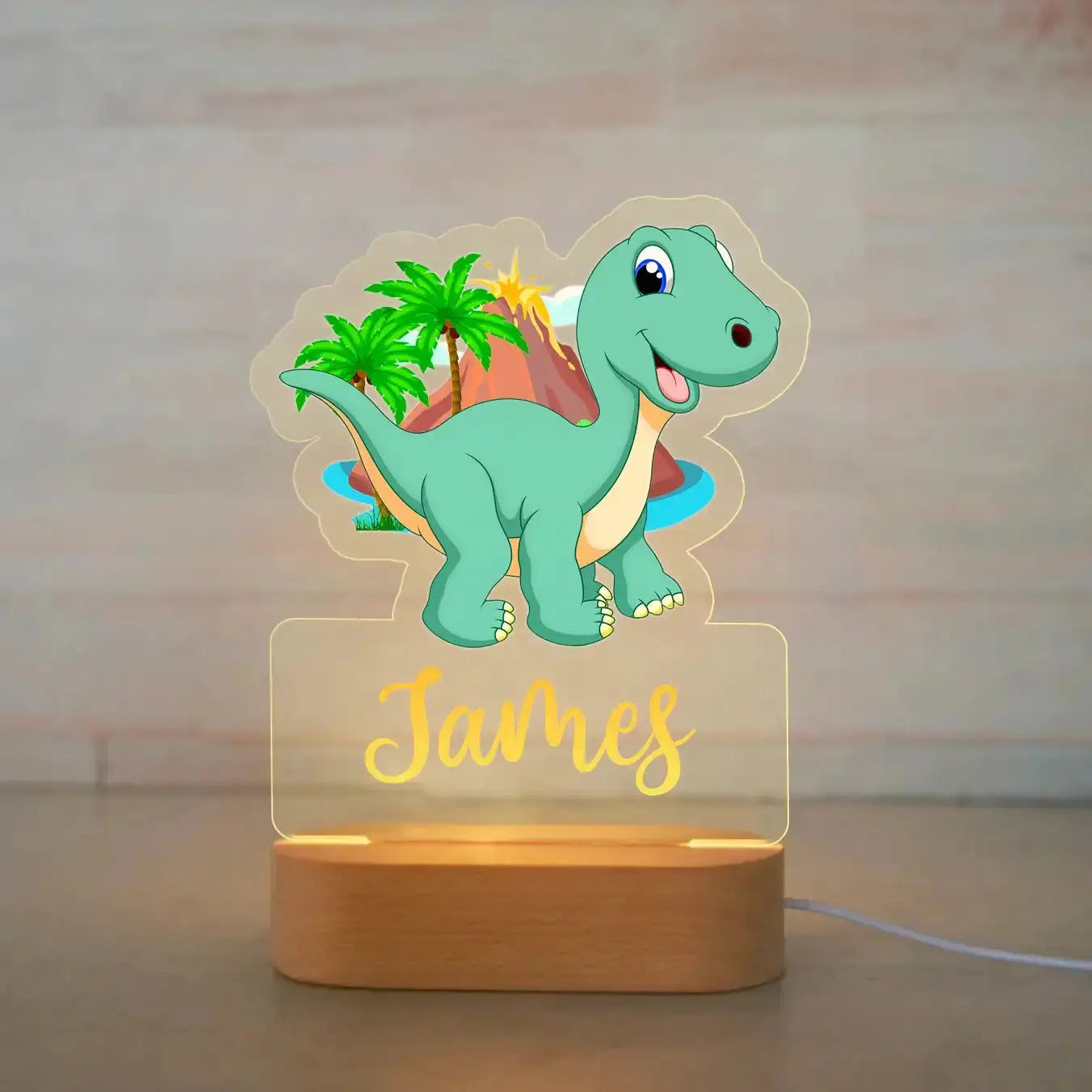 Luz nocturna de animales personalizable 7 colores a elegir 