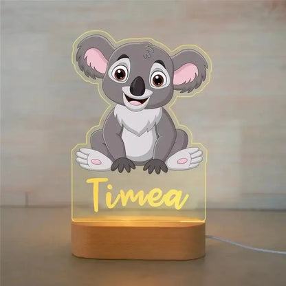 Luz nocturna de animales personalizable 7 colores a elegir 