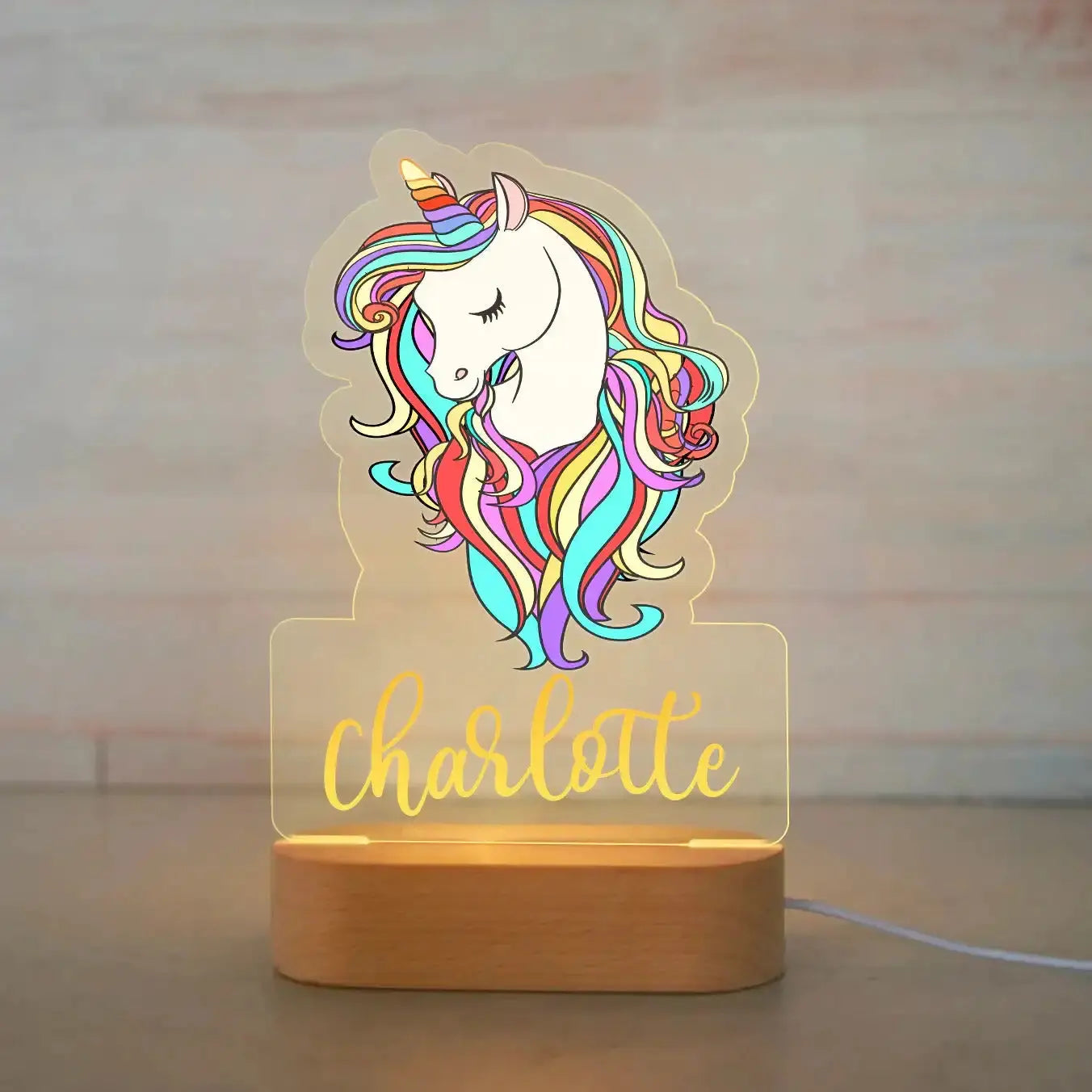 Luz nocturna de animales personalizable 7 colores a elegir 