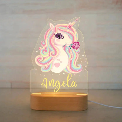 Luz nocturna de animales personalizable 7 colores a elegir 