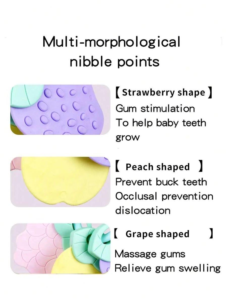 Anneau de Dentition Bébé en Silicone – Hochet Sensoriel - jouetsbebe.com