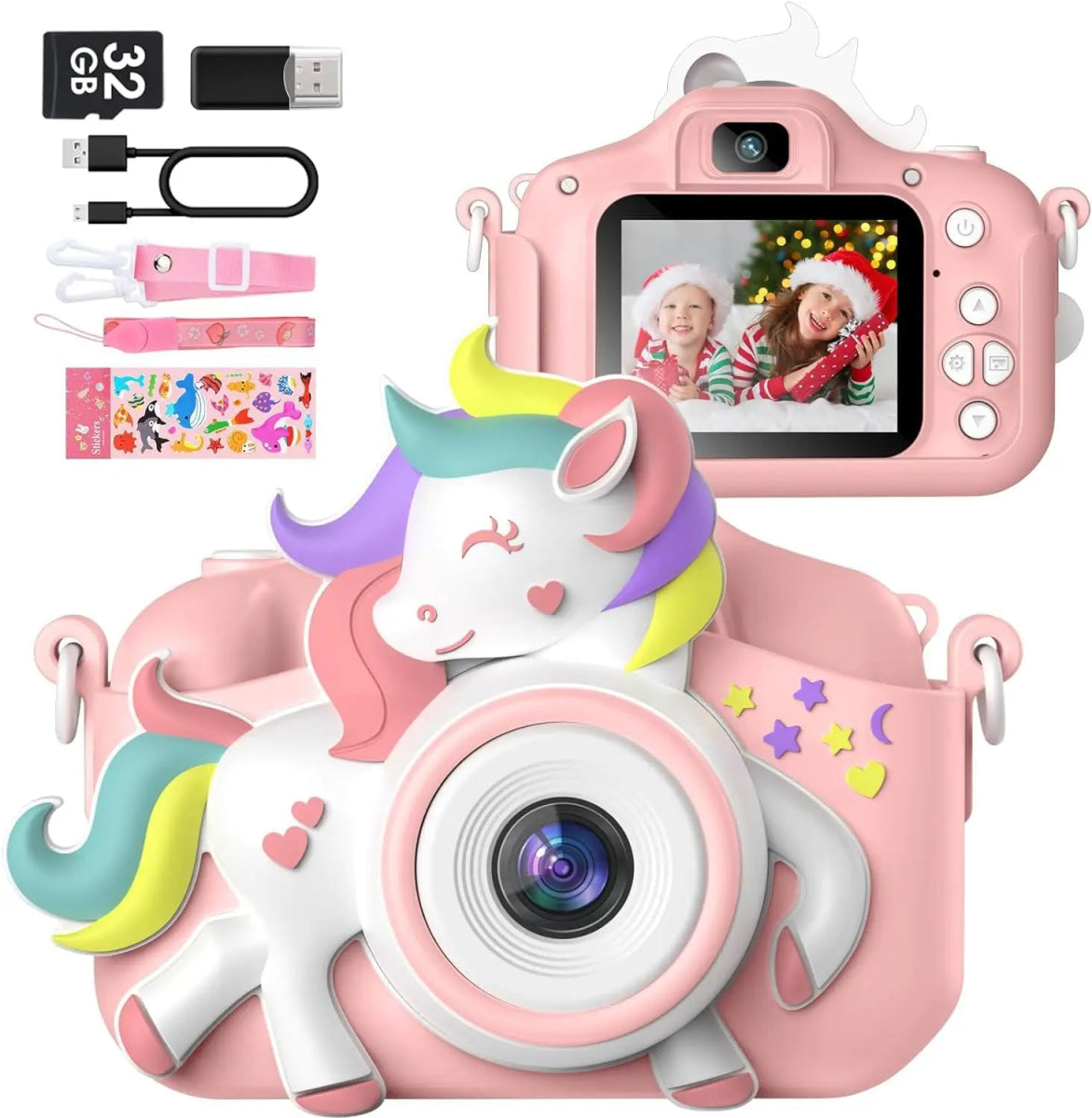 📸 Appareil Photo Enfant HD 20MP – Selfie & Vidéo 1080P avec Carte 32GB 🎁 - jouetsbebe.com