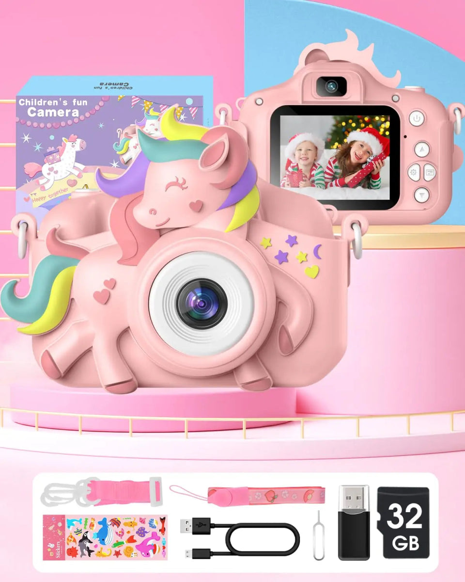 📸 Appareil Photo Enfant HD 20MP – Selfie & Vidéo 1080P avec Carte 32GB 🎁 - jouetsbebe.com