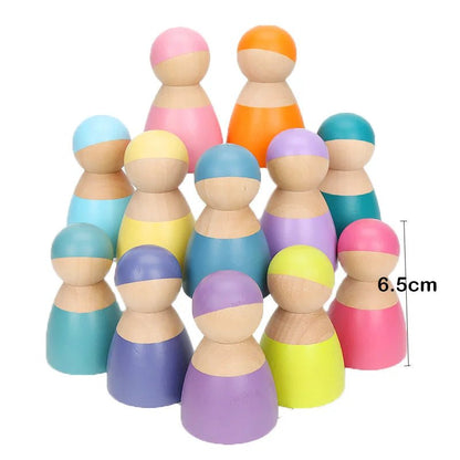 Arc - en - Ciel en Bois Montessori – Blocs & Boules Éducatives - jouetsbebe.com