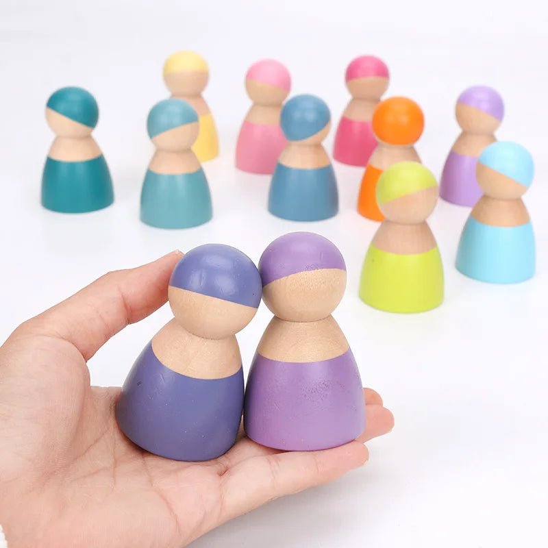 Arc - en - Ciel en Bois Montessori – Blocs & Boules Éducatives - jouetsbebe.com