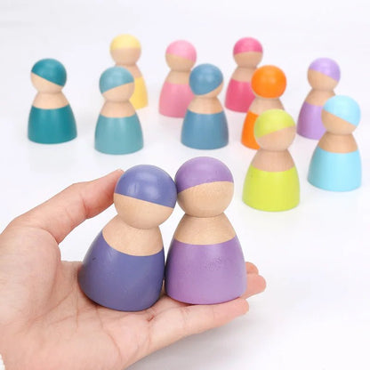 Arc - en - Ciel en Bois Montessori – Blocs & Boules Éducatives - jouetsbebe.com