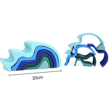 Arc - en - Ciel en Bois Montessori – Blocs & Boules Éducatives - jouetsbebe.com