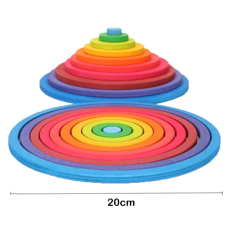 Arc - en - Ciel en Bois Montessori – Blocs & Boules Éducatives - jouetsbebe.com