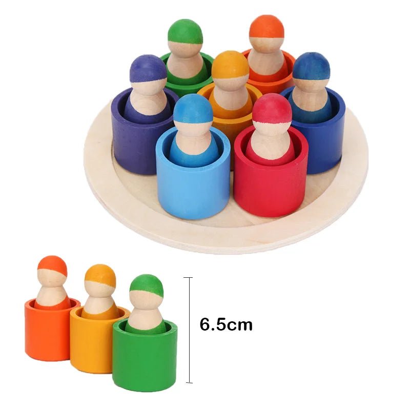 Arc - en - Ciel en Bois Montessori – Blocs & Boules Éducatives - jouetsbebe.com