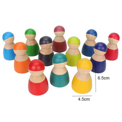 Arc - en - Ciel en Bois Montessori – Blocs & Boules Éducatives - jouetsbebe.com