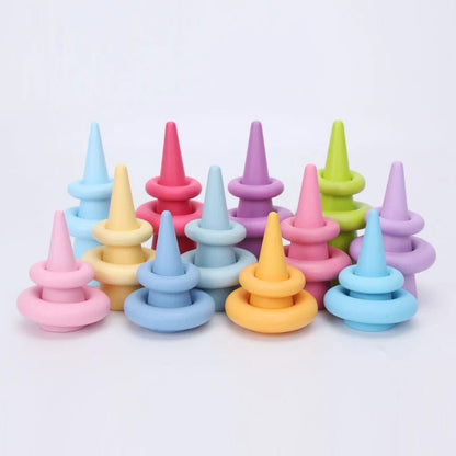 Arc - en - Ciel en Bois Montessori – Blocs & Boules Éducatives - jouetsbebe.com