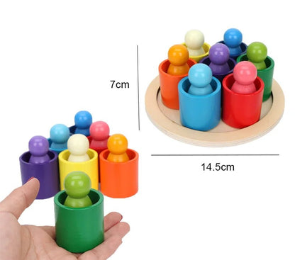 Arc - en - Ciel en Bois Montessori – Blocs & Boules Éducatives - jouetsbebe.com