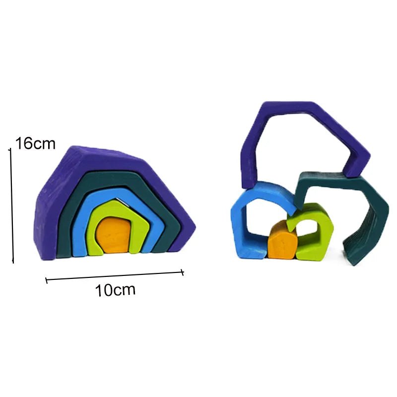 Arc - en - Ciel en Bois Montessori – Blocs & Boules Éducatives - jouetsbebe.com