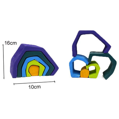 Arc - en - Ciel en Bois Montessori – Blocs & Boules Éducatives - jouetsbebe.com