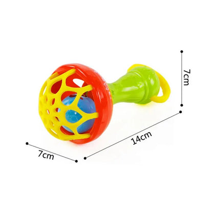 Baby Toys 0 12 Months Rotating Rattle Ball Grasping Activity Baby Development Toy Silicone Teether Baby Sensory Toys for Babies - Le Bon Plan