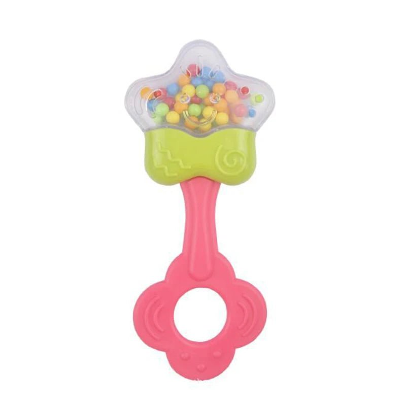 Baby Toys 0 12 Months Rotating Rattle Ball Grasping Activity Baby Development Toy Silicone Teether Baby Sensory Toys for Babies - Le Bon Plan