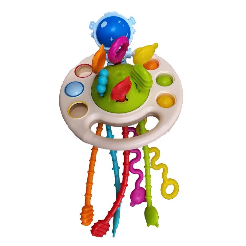 Baby Toys 0 12 Months Rotating Rattle Ball Grasping Activity Baby Development Toy Silicone Teether Baby Sensory Toys for Babies - Le Bon Plan