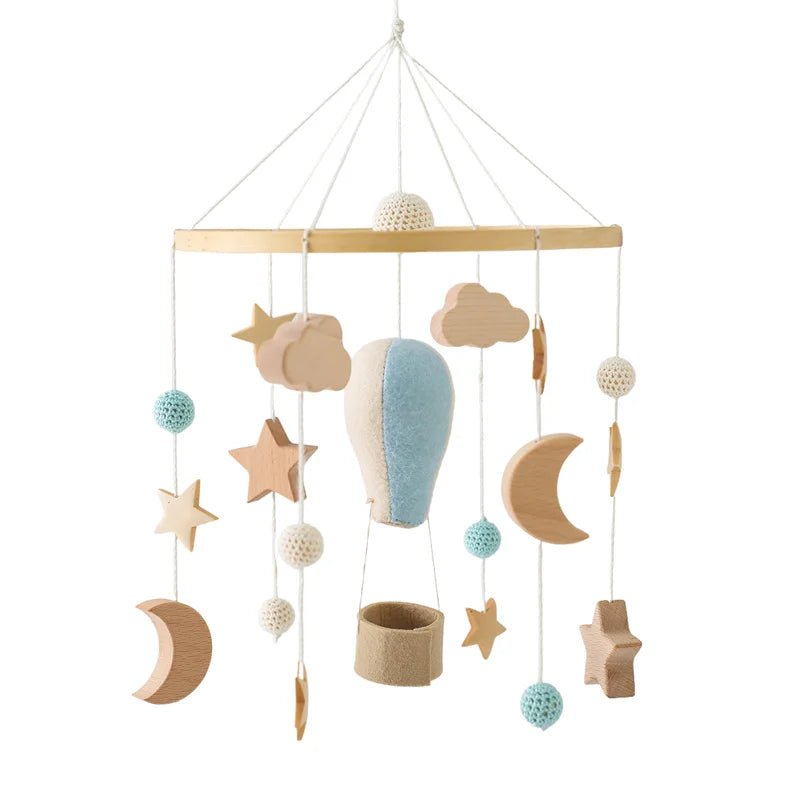 Baby Wooden Crib Mobile Bed Bell Hanging Rattle Toy Newborn Music Box Bed Bell Hanging Toys Holder Bracket Infant Crib Baby Gift - jouetsbebe.com