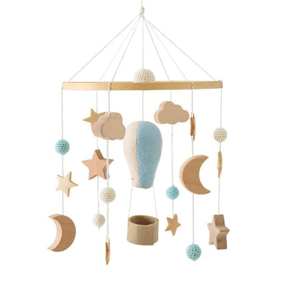 Baby Wooden Crib Mobile Bed Bell Hanging Rattle Toy Newborn Music Box Bed Bell Hanging Toys Holder Bracket Infant Crib Baby Gift - jouetsbebe.com