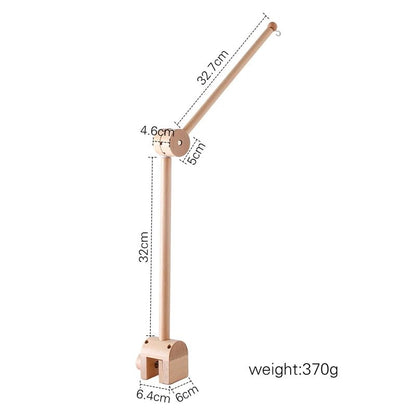Baby Wooden Crib Mobile Bed Bell Hanging Rattle Toy Newborn Music Box Bed Bell Hanging Toys Holder Bracket Infant Crib Baby Gift - jouetsbebe.com