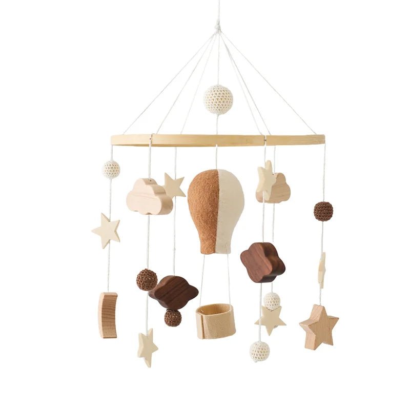 Baby Wooden Crib Mobile Bed Bell Hanging Rattle Toy Newborn Music Box Bed Bell Hanging Toys Holder Bracket Infant Crib Baby Gift - jouetsbebe.com
