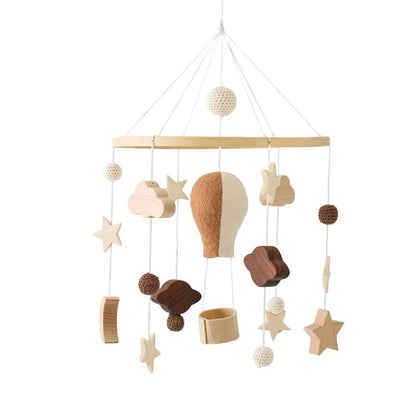Baby Wooden Crib Mobile Bed Bell Hanging Rattle Toy Newborn Music Box Bed Bell Hanging Toys Holder Bracket Infant Crib Baby Gift - jouetsbebe.com